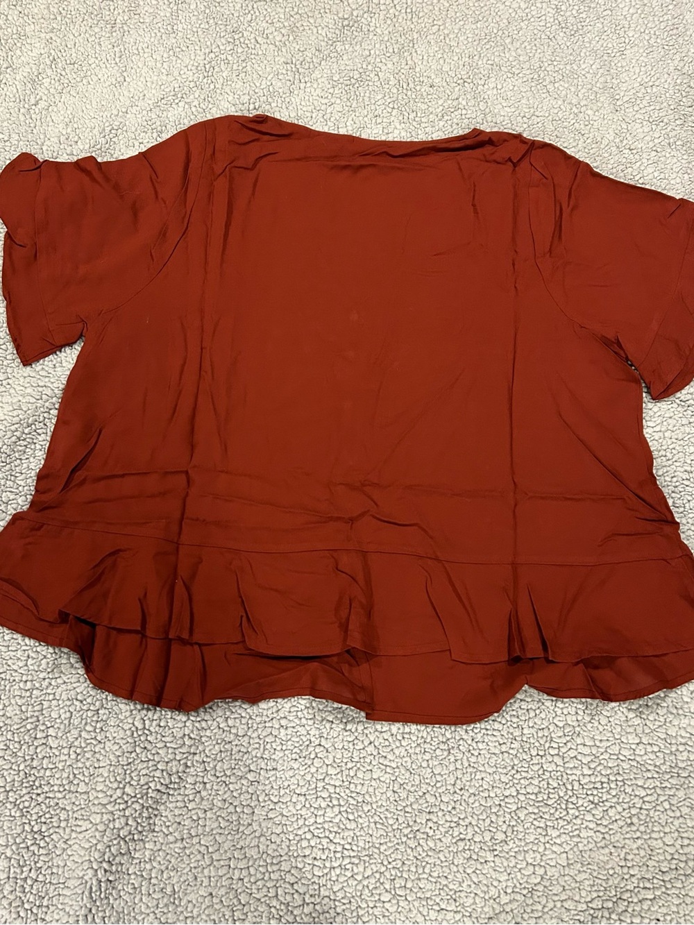 torrid Rust Button-Front Blouse - Picture 2 of 2